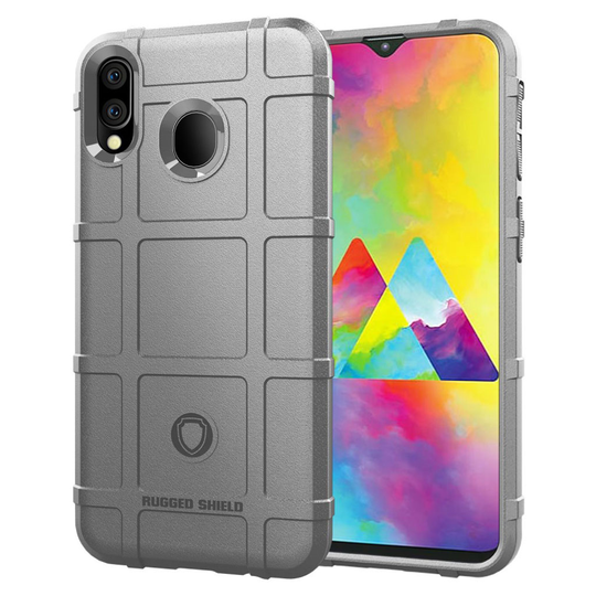 Rugged Shield Samsung Galaxy M20 kuoret - Harmaa