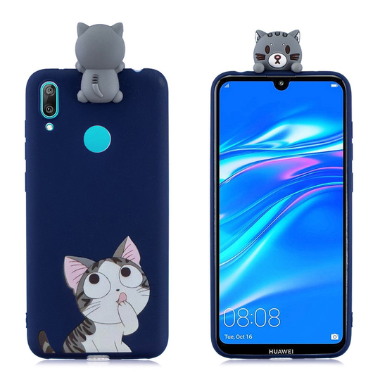 Huawei Y7 2019 3D Cute doll case - Cat