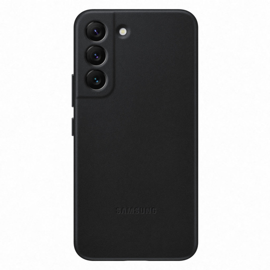 SAMSUNG LEATHER COVER S22 BLACK