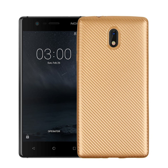 Nokia 3 tyylikäs suojakuori - Kulta