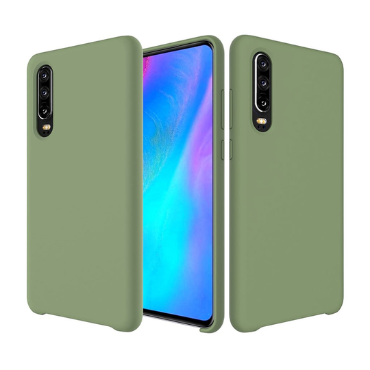 Huawei P30 silikoni suojakotelo - Vihreä