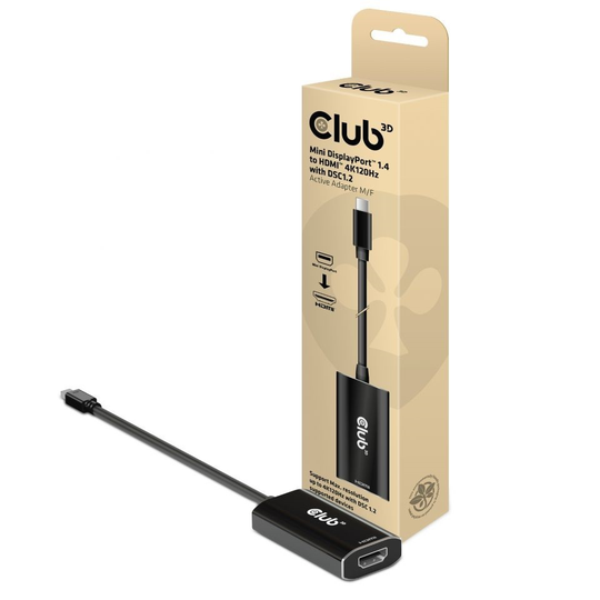 CLUB 3D MINI DISPLAYPORT 1.4 TO HDMI
