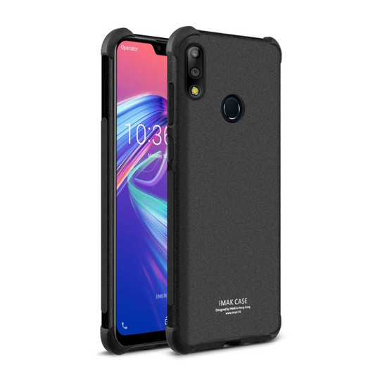 IMAK Asus ZenFone Max Pro (M2) pudotuksenkestävä ihon tuntuinen suojakotelo - Matta Musta