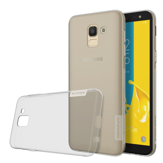 Samsung Galaxy J6 (2018) NILLKIN Luonto Pehmeä TPU Muovi Takasuoja Kuori - Harmaa