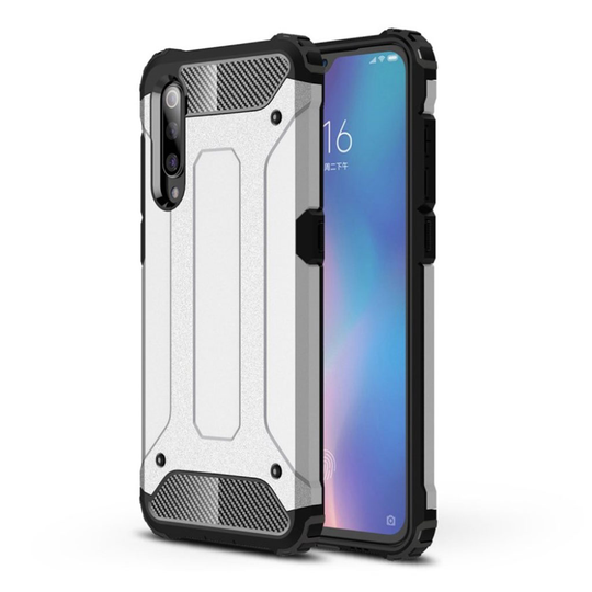 Xiaomi Mi 9 hybrid suojakotelo - Hopea