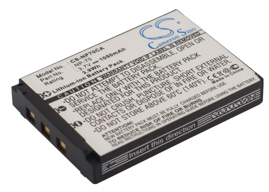 Casio NP-70 yhteensopiva akku 1050 mAh
