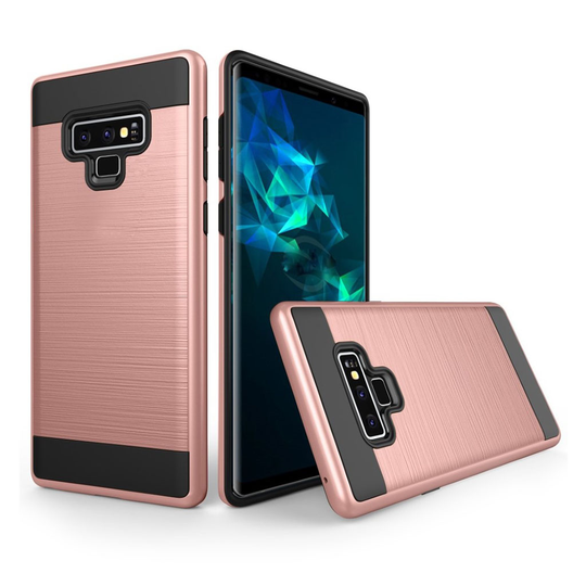 Samsung Galaxy Note9 Hajattu Pintainen Hybriidi Muovinen Takasuoja Kuori - Ruusu Kulta