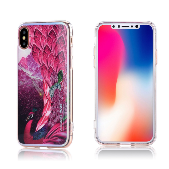 VOUNI iPhone X eleganttinen suojakuori - Punainen