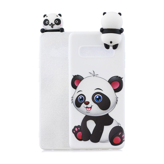 Samsung Galaxy S10 3D Suloinen nukke kuosi suojakotelo - Suloinen Panda