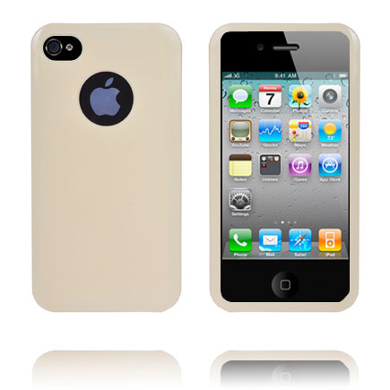 Soft Shell Logo Cut Ver. II (Vaaleankeltainen) iPhone 4/4S Silikonikuori