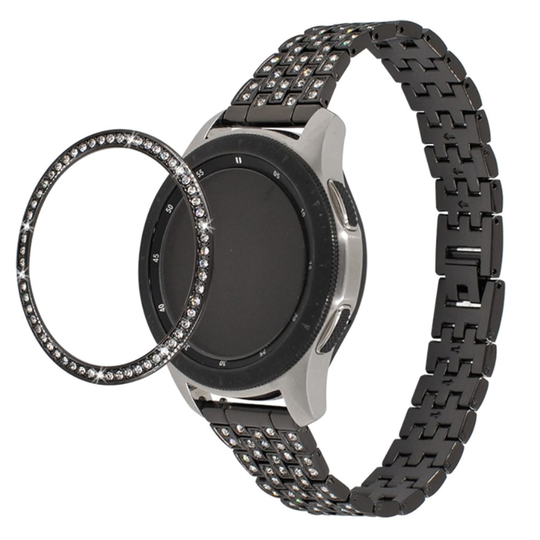 Samsung Galaxy Watch (42mm) crystal décor bezel ring - Black