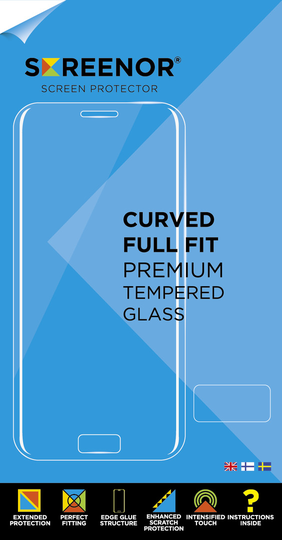 SCREENOR TEMPERED ONEPLUS 8 CURVED BLACK