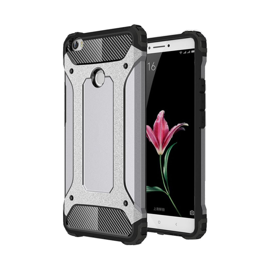 Hårderåde Xiaomi Mi max Joustava Pehmustettu Muovikuori - Harmaa