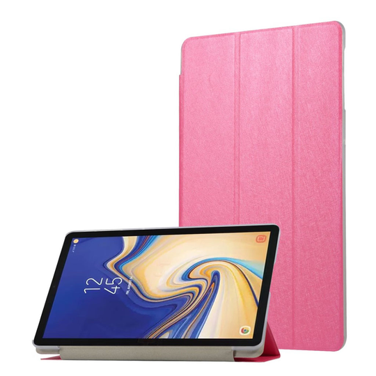 Samsung Galaxy Tab S4 Silkin pehmeä synteetti nahkainen tabletti suojakuori - Ruusu