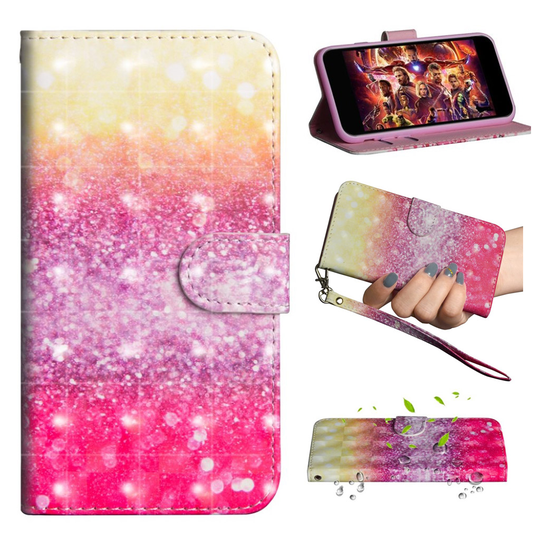 Motorola Moto G7 Power patterned leather case - Colorized Pattern