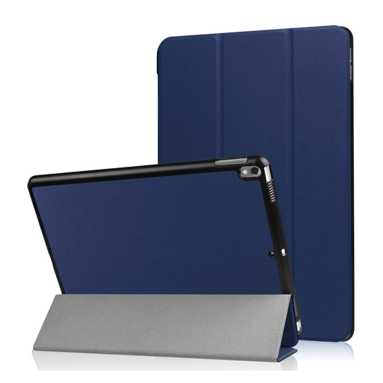 iPad Air (2019) tri-fold nahkainen suojakotelo - Tummansininen