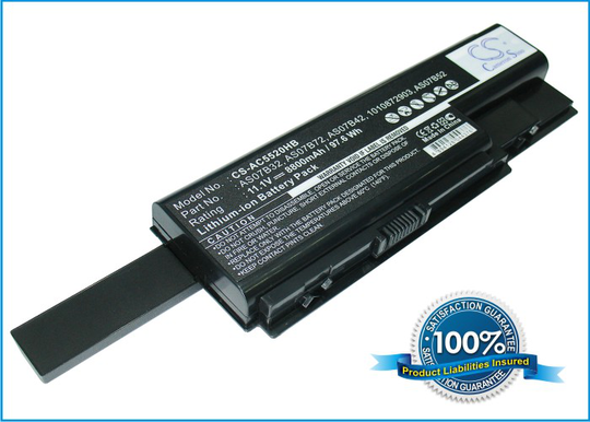 Acer Aspire 7520 Aspire 5520 Aspire 7720 Aspire 6920 Aspire 5920 Aspire 6920 Aspire 7720 akku 8800 mAh