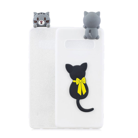 Samsung Galaxy S10 Plus 3D kuvio suojakotelo - Kissa