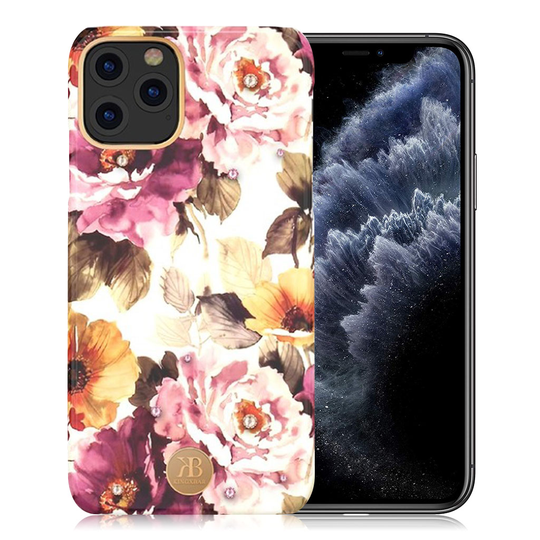 Kingxbar iPhone 11 Pro Blossom Swarovski Case - Peony