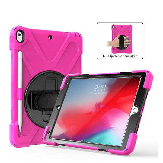 iPad Air (2019) X-Shape swivel suojakotelo - Rose