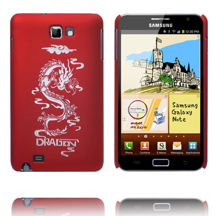 Dragon Frosted (Punainen) Samsung Galaxy Note Suojakuori