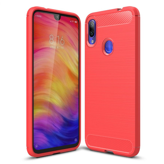 Carbon Flex Xiaomi Redmi Note 7 kuoret - Punainen