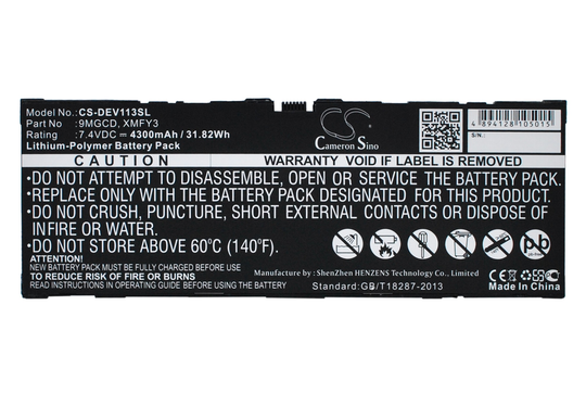 DELL T06G Venue 11 Pro 5130 Tabletin Akku