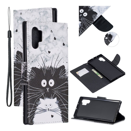 Wonderland Samsung Galaxy Note 10 Pro flip kotelot - Kaksi kissaa