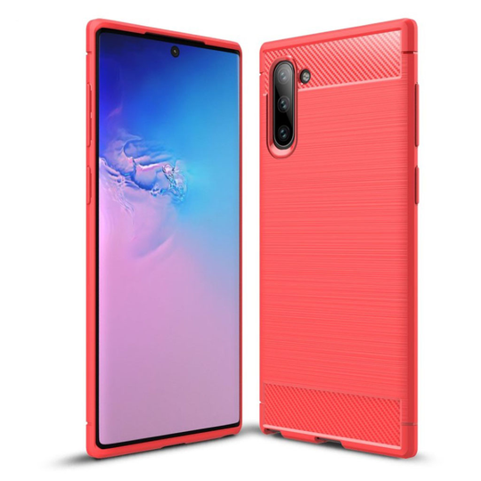 Carbon Flex Samsung Galaxy Note 10 kuoret - Punainen