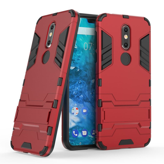 Cool Guard Nokia 7.1 kuoret - Punainen