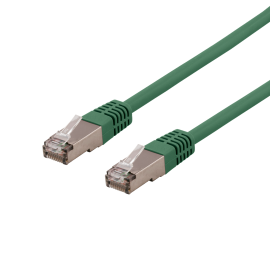 U/FTP Cat6a -laitekaapeli, 3 M, 500 MHz, Delta-sertifioitu, LSZH, Vihreä
