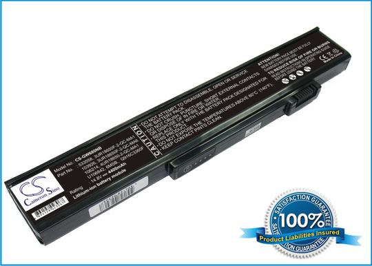 Gateway M360 M460 M680 NX500 akku 4400 mAh - Musta