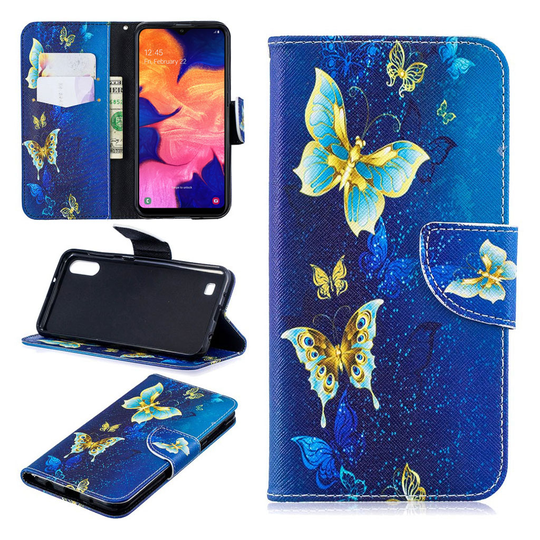 Wonderland Samsung Galaxy A10 kotelot - Blå Sommerfugle