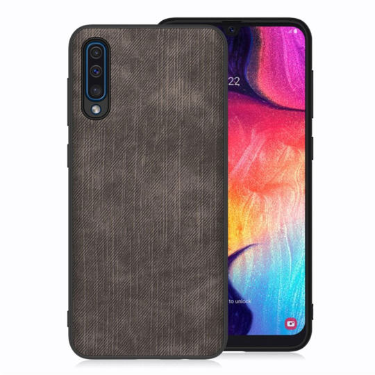 Samsung Galaxy A50 jeans texture case - Black