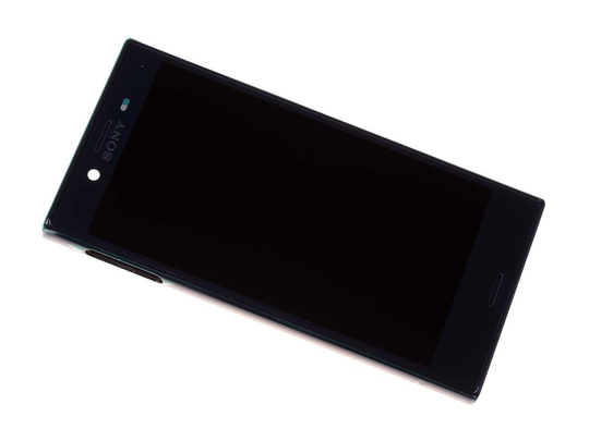 Kosketuspaneeli + LCD Rungolla Sony Xperia X Compact F5321 - Musta