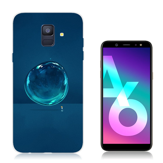 Samsung Galaxy A6 (2018) Muovinen Joustava Kuvallinen Takasuoja Kuori - Vesipisara