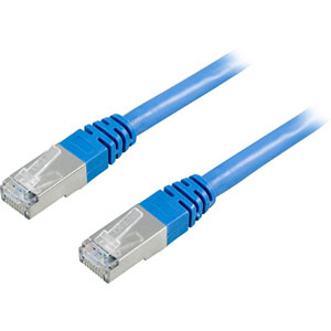 Laitekaapeli, F/UTP Cat6, 3 M, 250 MHz, Delta-sertifioitu, LSZH, Sininen