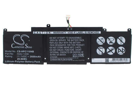 HP Chromebook 11 Chromebook 11 G1 Chromebook 11-1101 akku 2600 mAh