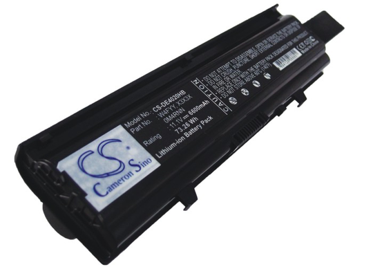 Dell Inspiron 14V M4010 M4010-346 N4020 N4030 N4030D M4050 akku 6600 mAh - Musta
