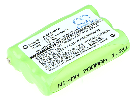 Cobra PR145 PR150 PR155 GMRS akku 700mAh / 2.52Wh