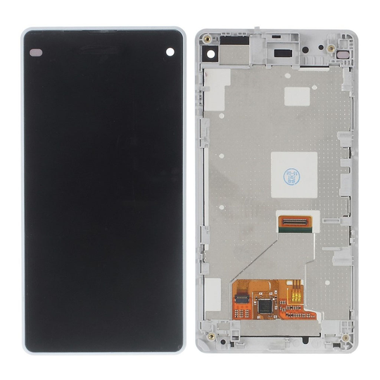 Sony Xperia Z1 Compact OEM LCD Vaihdettava Puhelimen Näyttö ja Lisätarvikkeet - Valkoinen