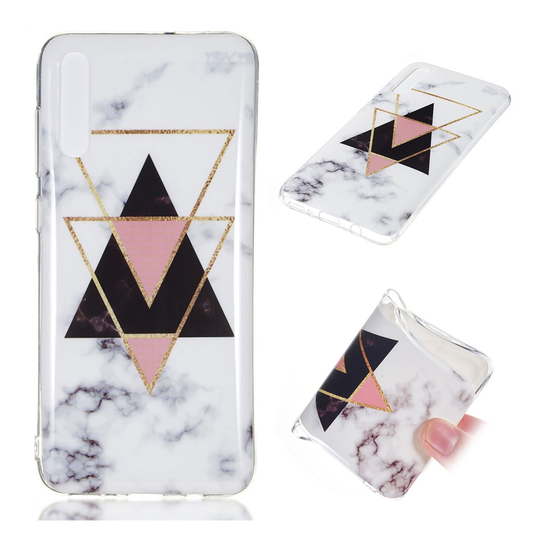 Samsung Galaxy A70 marble pattern gel case - Style X