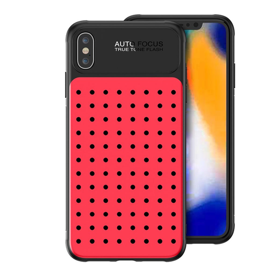 iPhone XS heat dissipation hybrid case - Red