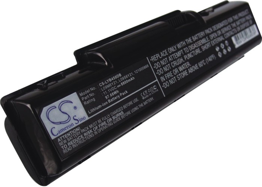 Lenovo IdeaPad B450 IdeaPad B450A IdeaPad B450L akku 8800 mAh - Musta