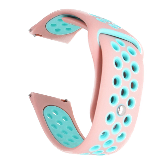 Samsung Galaxy Watch Active two-tone silicone watch band - Pink / Blue