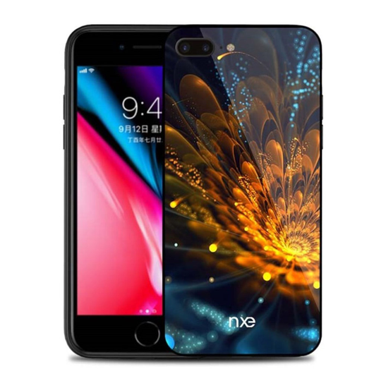 NXE iPhone 7 Plus ja 8 Plus uniikki suojakuori - Oranssi
