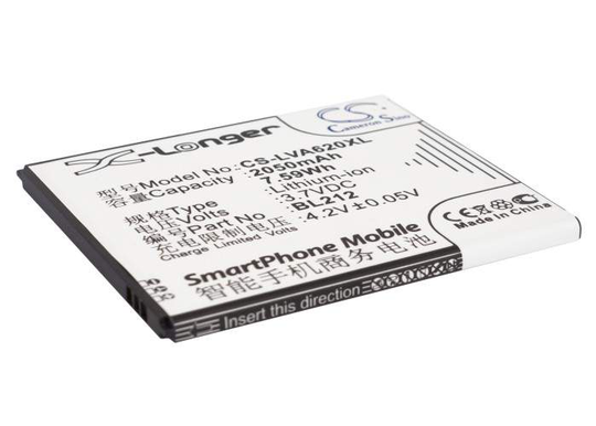 Lenovo A620T A628T A708T akku 2050 mAh