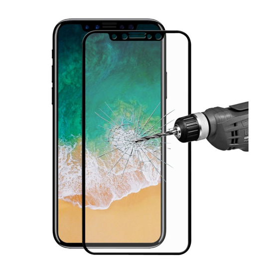 HAT PRINCE iPhone X temperoitu suojalasisuoja koko näytölle - Musta