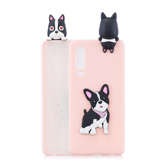 Huawei P30 3D kuvio pehmeä suojakotelo - Koira