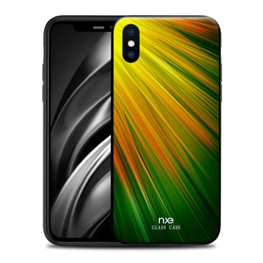 NXE iPhone Xs Max pattern case - Yellow / Green